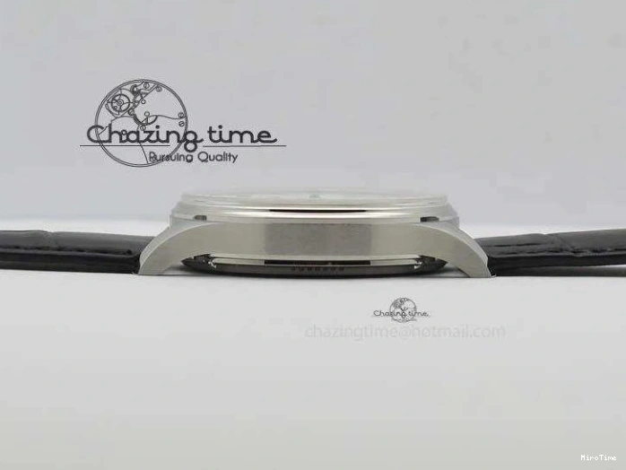 MIROTIME 1223 Effortless Portuguese IW544404 SS White Dial On Black Leather Strap A 7257